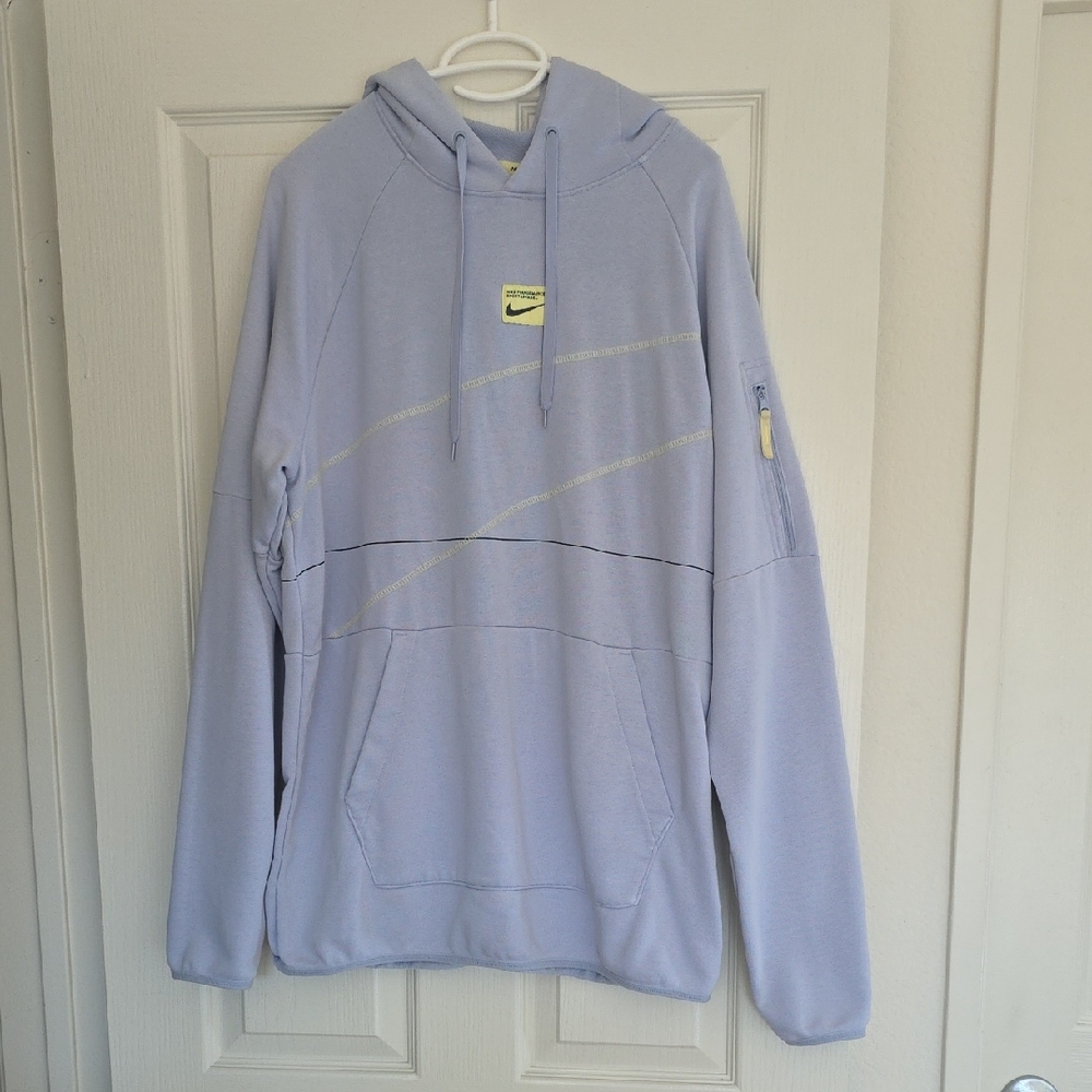 Nike Light Purple Hoodie with Yellow Accents